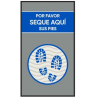 Alfombra de secado (Jet Print azul)